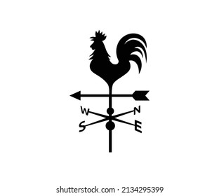 Rooster logo with arrow illustration	