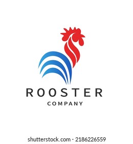 Rooster logo for companies. Vector illustration