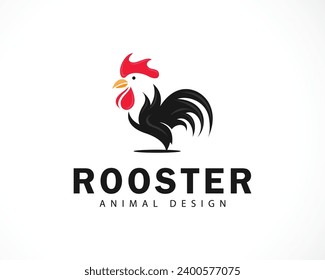 rooster logo creative animal logo food ,farm business