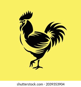 Rooster Logo Design Art Work Stock Vector (Royalty Free) 2039353904 ...