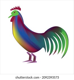 rooster logo design of company.rooster vector art illustration.head rooster template.rooster icon graphic