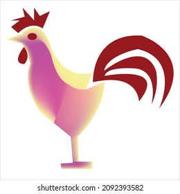 rooster logo design of company.rooster vector art illustration.head rooster template.rooster icon graphic
