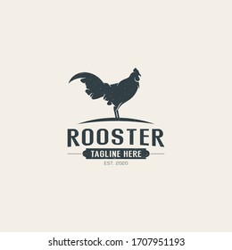 Rooster logo design Premium Vector