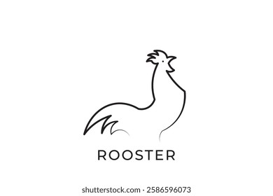 rooster logo design, simple rooster logo
