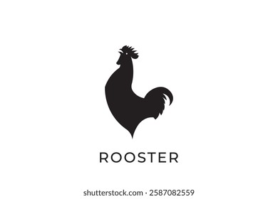 rooster logo design, simple rooster logo