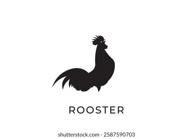 rooster logo design, simple rooster logo