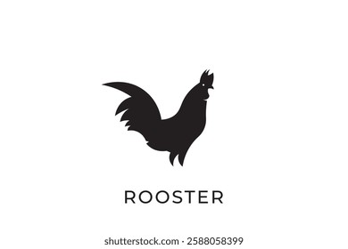 rooster logo design, simple rooster logo