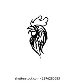 Rooster logo design vector illustration