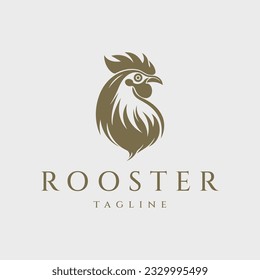 Rooster logo design vector illustration