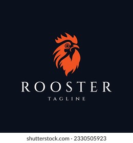 Rooster logo design vector illustration