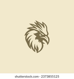 Rooster logo design vector illustration