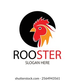 Rooster logo design vector illustration