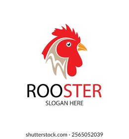 Rooster logo design vector illustration