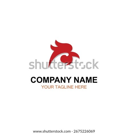 Rooster  logo design, vector logo, illustration logo design