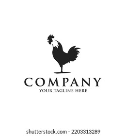 rooster logo design vector image