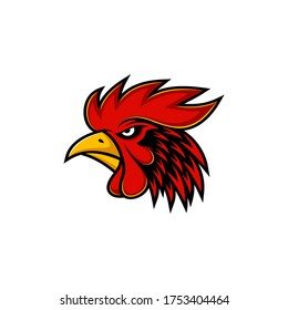 Rooster logo design vector template