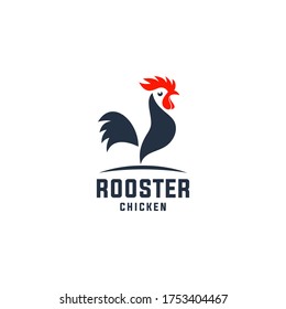 Rooster logo design vector template