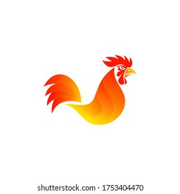 Rooster logo design vector template