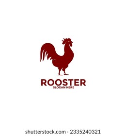 Rooster logo design vector template