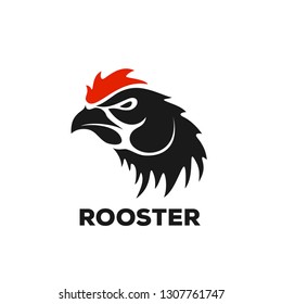 Rooster Logo Designs Concept, Chicken Head Mascot Logo Designs 