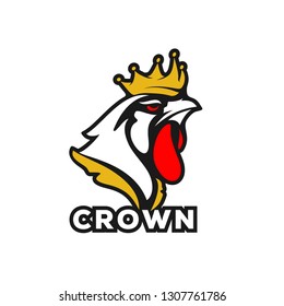 Rooster Logo Designs Concept, Chicken Head Mascot Logo Designs 