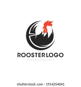 Rooster Logo Designs Template, Chicken Head Logo Designs
