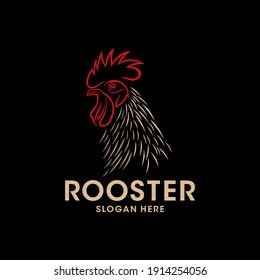 Rooster Logo Designs Template, Chicken Head Logo Designs
