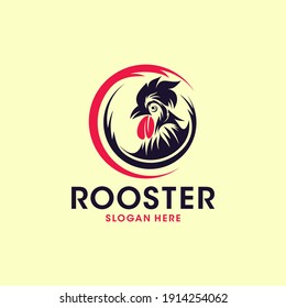 Rooster Logo Designs Template, Chicken Head Logo Designs
