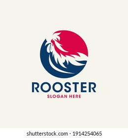 Rooster Logo Designs Template, Chicken Head Logo Designs
