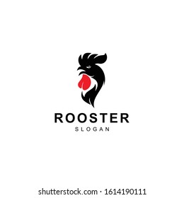 Rooster Logo Designs Template Illustration, Chicken Head Logo Design