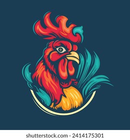 Rooster logo for esport gaming team