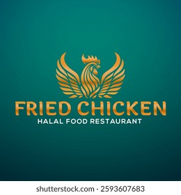 Rooster logo for freidchicken restaurant logo
