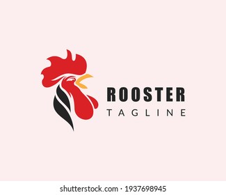 rooster logo head rooster logo animal creative design