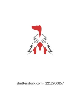 Rooster logo icon design illustration vector