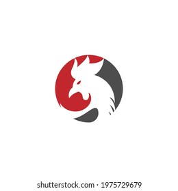 Rooster Logo Icon Design Template vector illustration
