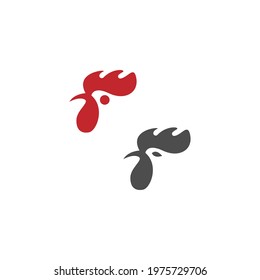 Rooster Logo Icon Design Template vector illustration
