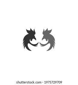 Rooster Logo Icon Design Template vector illustration