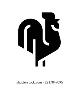 Logotipo de gallo. Diseño de iconos. Elementos de plantilla