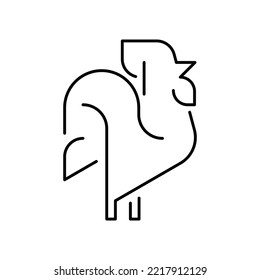 Rooster Logo. Icon design. Template elements