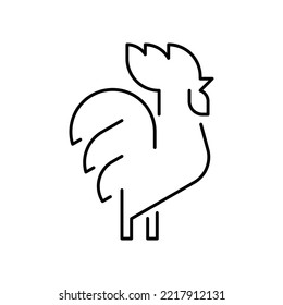 Logotipo de gallo. Diseño de iconos. Elementos de plantilla