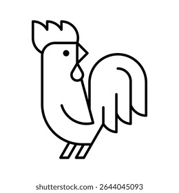 Rooster Logo. Icon design. Template elements
