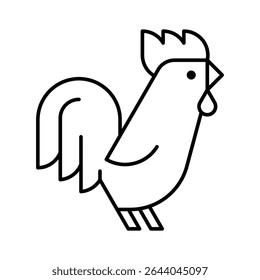 Rooster Logo. Icon design. Template elements