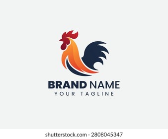 Rooster logo or icon illustration design