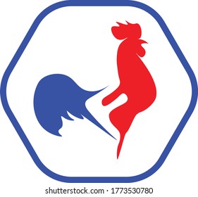 Rooster logo icon symbol vector