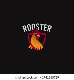 Rooster Logo Icon Vector Template Design Illustration
