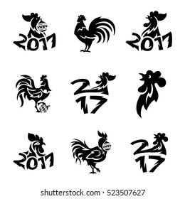 Rooster logo icons vector illustration