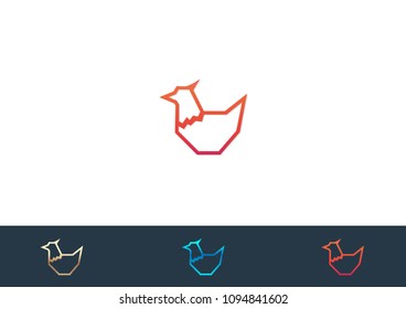 Rooster Logo illustration Icon Vector Template