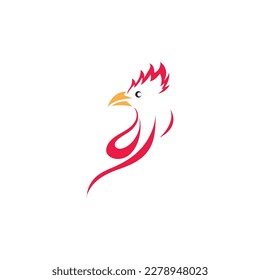 Rooster logo images illustration design