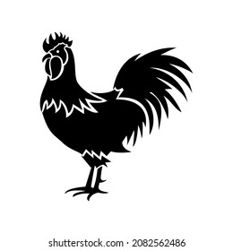 rooster logo simple clean and elegance