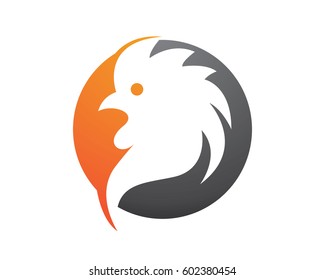 Rooster logo template